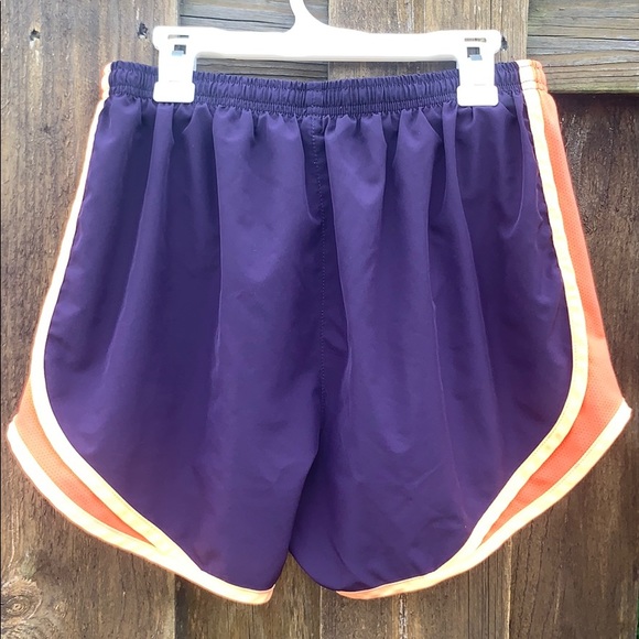 Purple and orange nike dri-fit running shorts - Picture 2 of 4